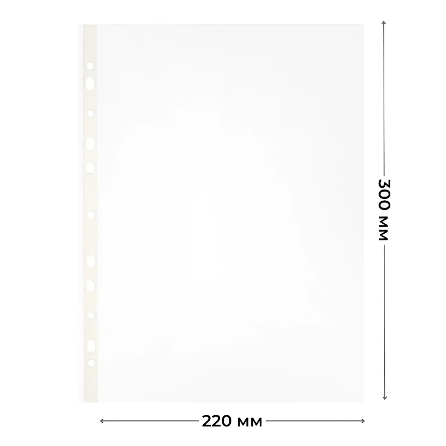 Файл-вкладыш 35мкм А4 рифленые 100шт/уп, Китай - фото 5