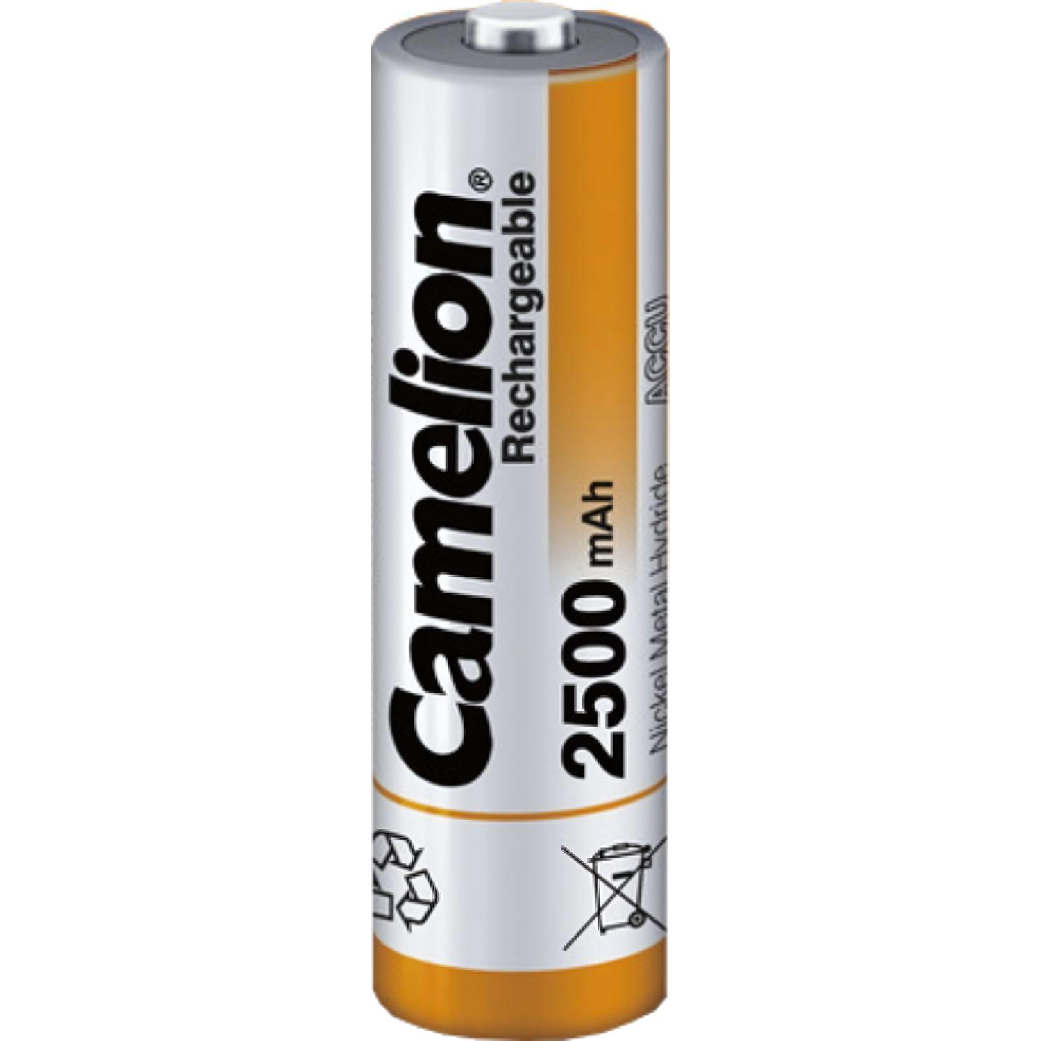 Аккумулятор Camelion AA-2500mAh 2шт/бл(NH-AA2500BP2,1.2В) (6107) - фото 2