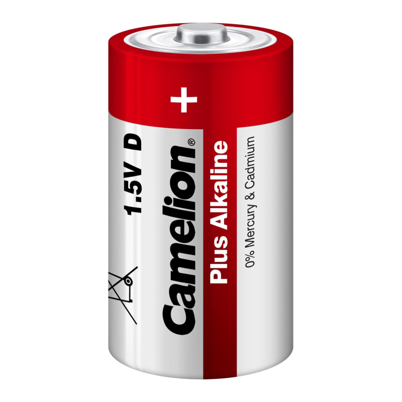Батарейка Camelion Plus Alkaline 2шт/бл (LR20-BP2, 1.5В) (1654) - фото 2