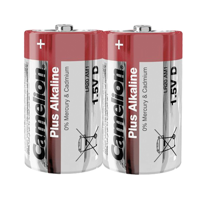 Батарейка Camelion Plus Alkaline 2шт/бл (LR20-BP2, 1.5В) (1654) - фото 3