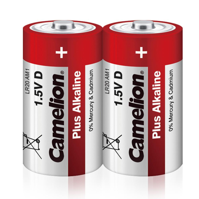 Батарейка Camelion Plus Alkaline 2шт/бл (LR20-BP2, 1.5В) (1654) - фото 4