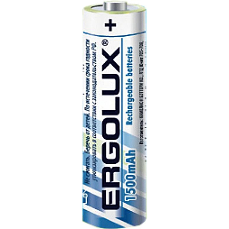 Аккумулятор Ergolux AA-1500mAh Ni-Mh 2шт/бл(NHAA1500BL2,1.2В)(12975) - фото 2