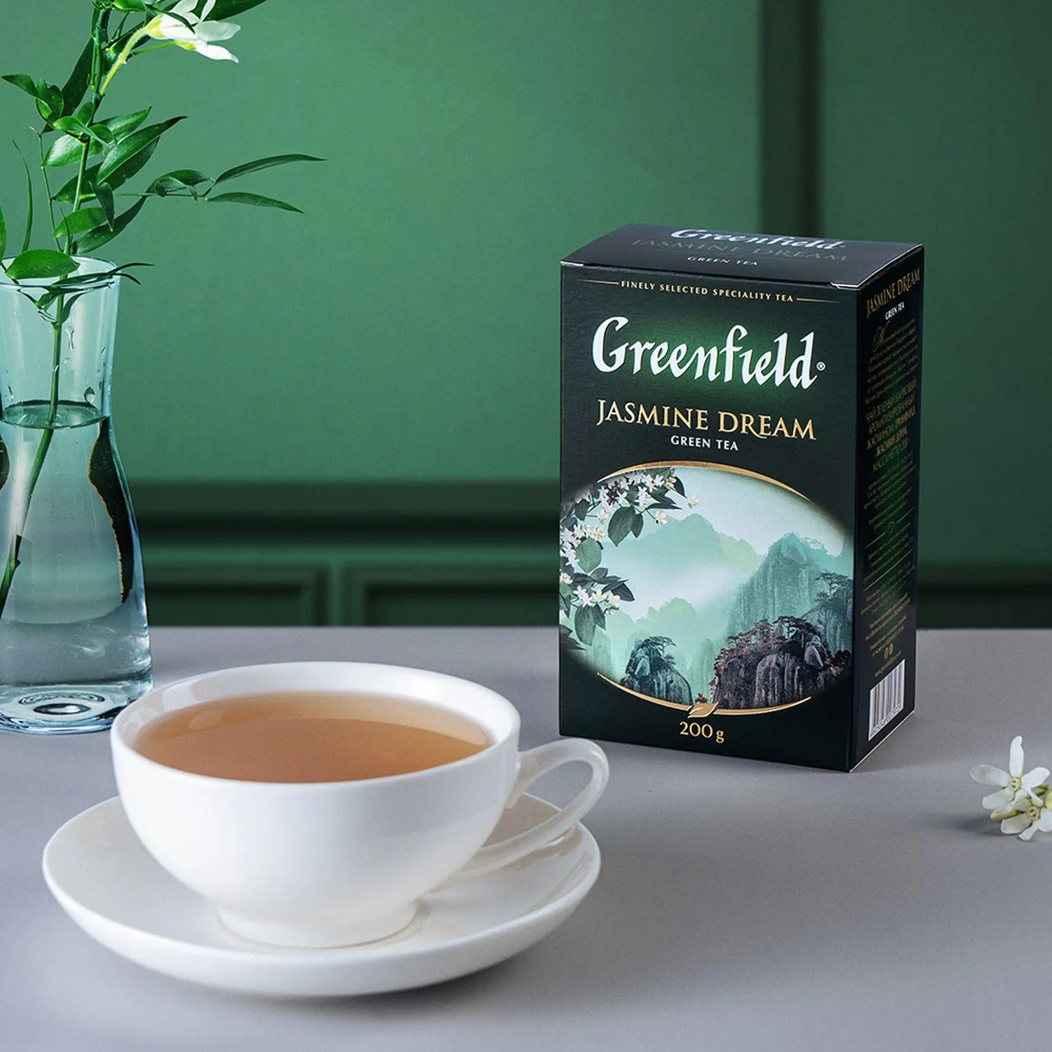 Чай зеленый листовой Greenfield Jasmine Dream, 200гр - фото 5
