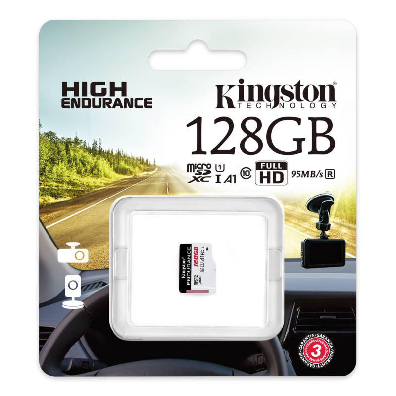 Карта памяти microSDXC Kingston High Endurance, 128 Гб, UHS-I Class10 U1 A1 - фото 3