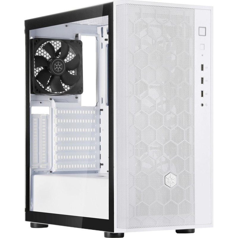 Корпус Silverstone FARA  midi Tower SST-FAR1W-G-V2 (G410FAR1WG00022) белый - фото 1