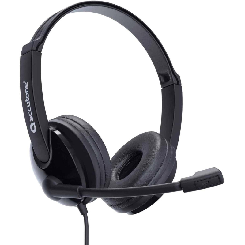 Гарнитура Accutone UB101 USB black (ZE-UB101-RU) - фото 1