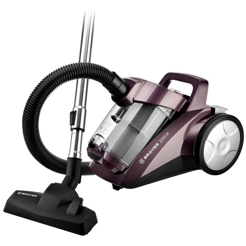 Пылесос циклонного типа BRAYER 4205BR, 2200Вт, 4л, всас420 Вт,Hepa,телес.5м - фото 1