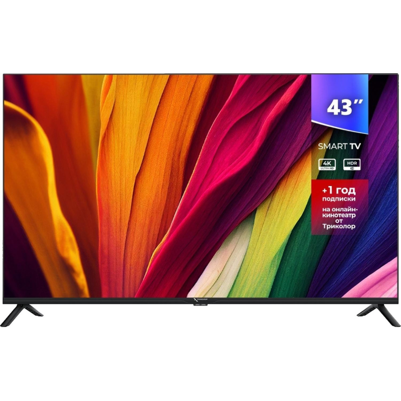 Телевизор Триколор H43U5500SA, SMART TV, 43&#039;, Ultra HD, 4K, черный - фото 2