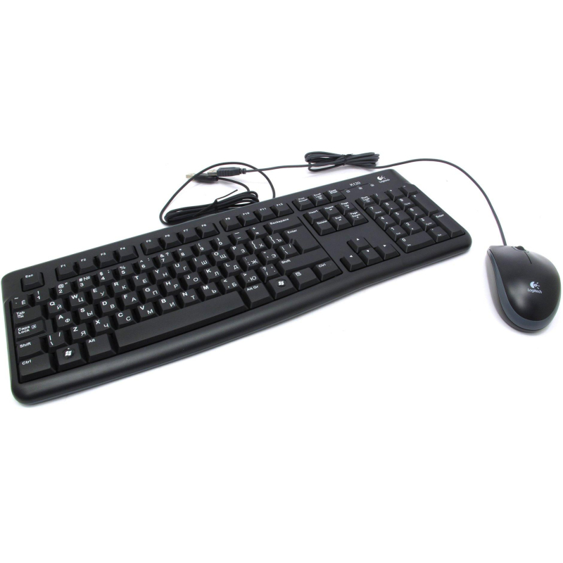 Набор клавиатура+мышь Logitech MK120, Black, ориг РУС грав (920-002561) - фото 3