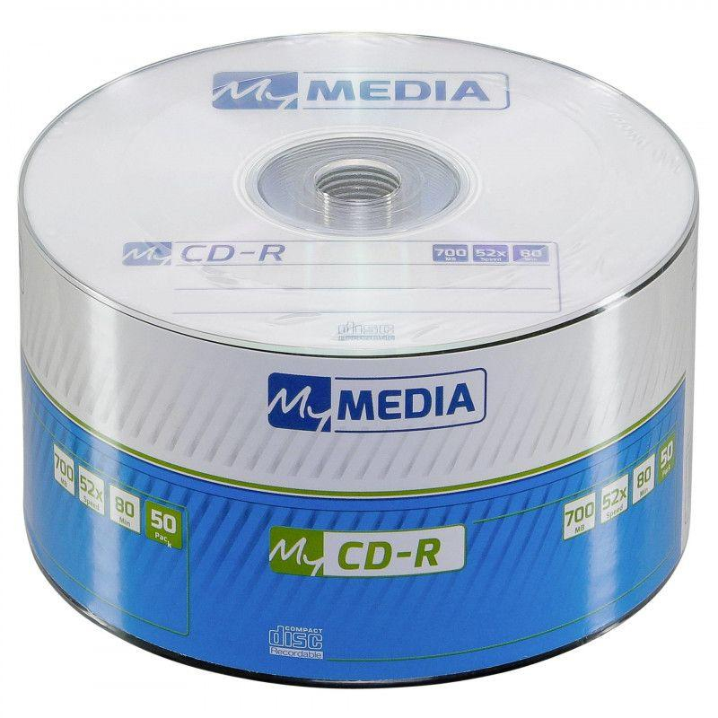 Носители информации CD-R MyMedia 700Mb 52x Pack wrap (50шт/уп) (69201) - фото 1