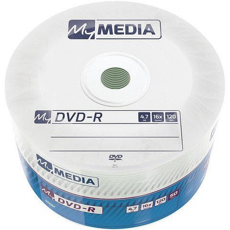 Носители информации DVD-R MyMedia 4.7Gb 16x Pack wrap (50шт/уп) (69200) - фото 1