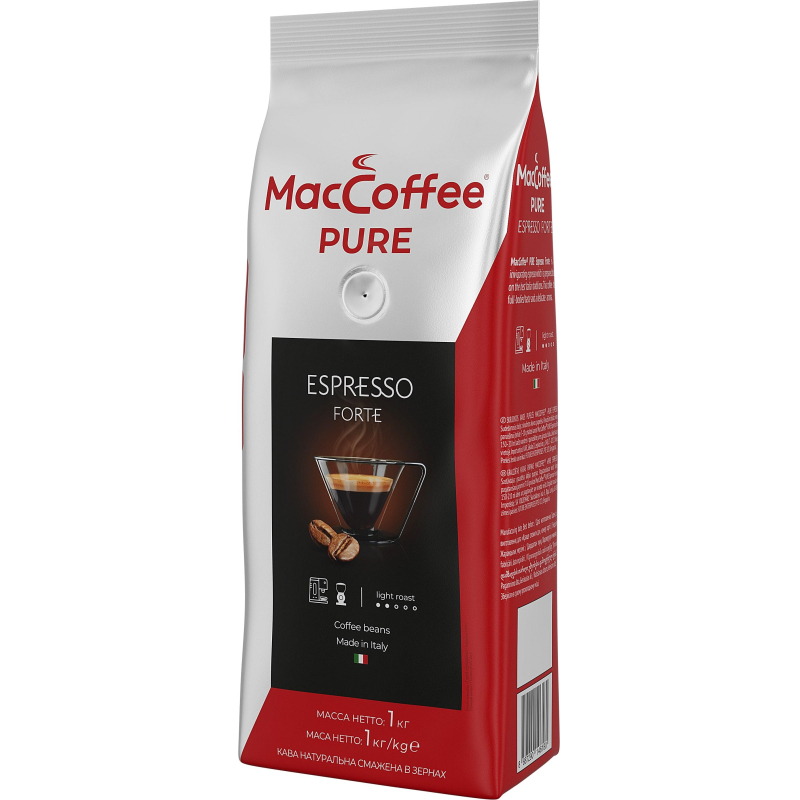 Кофе в MacCoffee PURE Espresso Forte зернах , 1 кг - фото 1