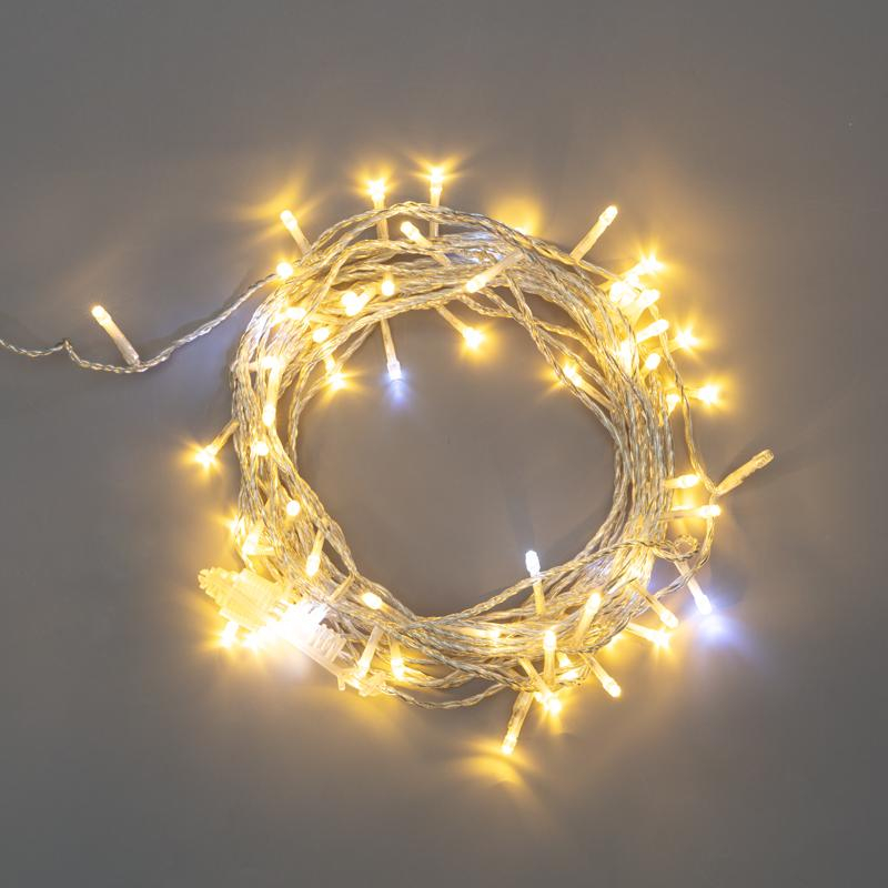 Гирлянда светодиодная Нить 10м, с эфф мерцания, IP44,ТЕП БЕЛ, 75LED 305-526 - фото 1