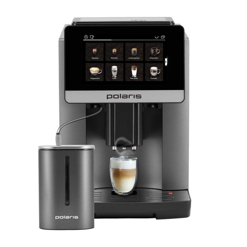 Кофемашина Polaris PACM 2080AC WIFI IQ Home, Графитовый - фото 2