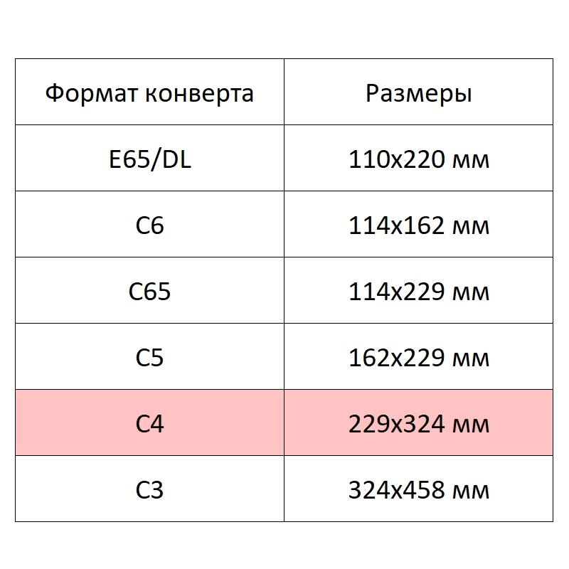 Конверт С4 ECOPOST белый стрип 229х324 c вн. зап. 80г бел.92-100% 250шт/уп - фото 6