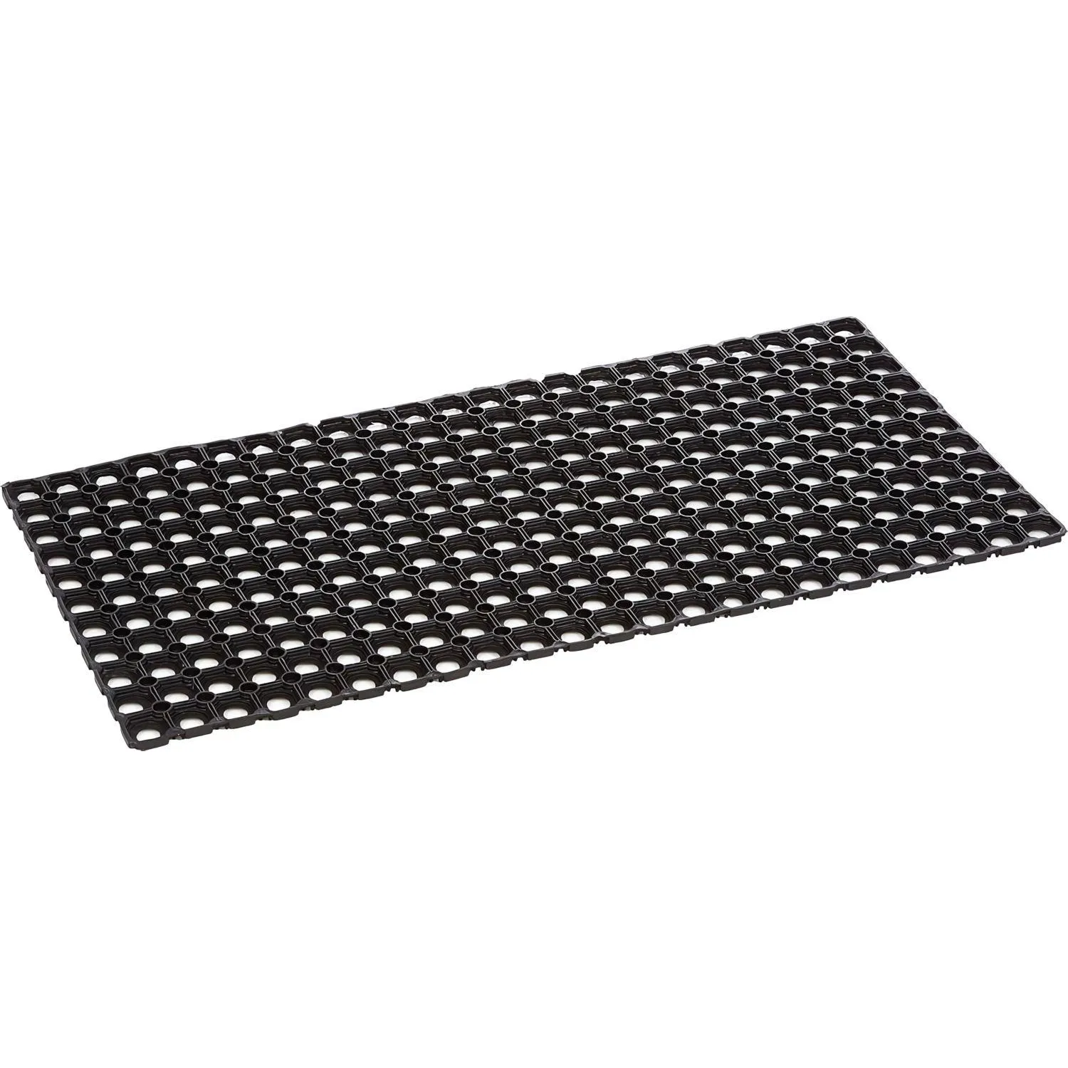 Коврик входной резиновый Luscan Professional 50x100х1,6 см черный - фото 1
