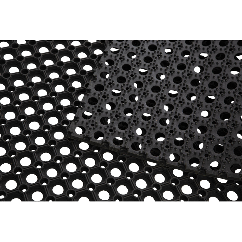 Коврик входной резиновый Luscan Professional 80x120х1,6 см черный - фото 3