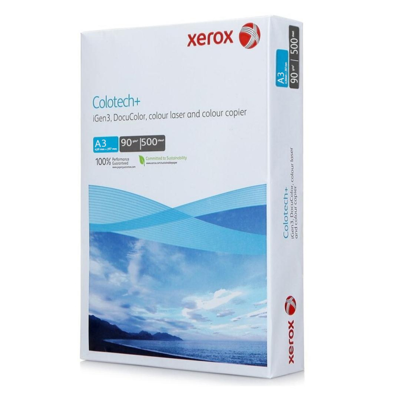 Бумага для цв.лазер.печ. Xerox Colotech + ( A3, 90 г/кв.м, 500) - фото 1