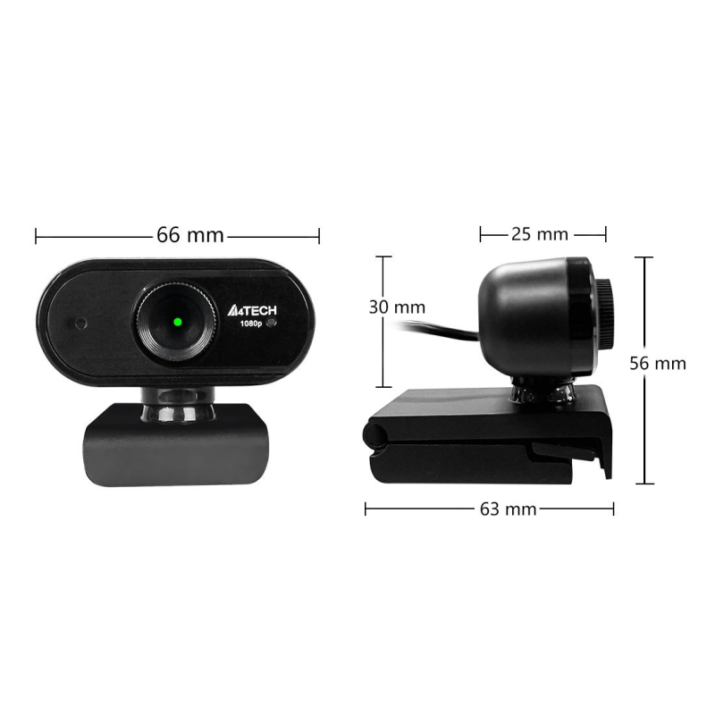 Веб-камера A4Tech (PK-925H) черный 2Mpix (1920x1080) USB2.0 с микрофоном - фото 4