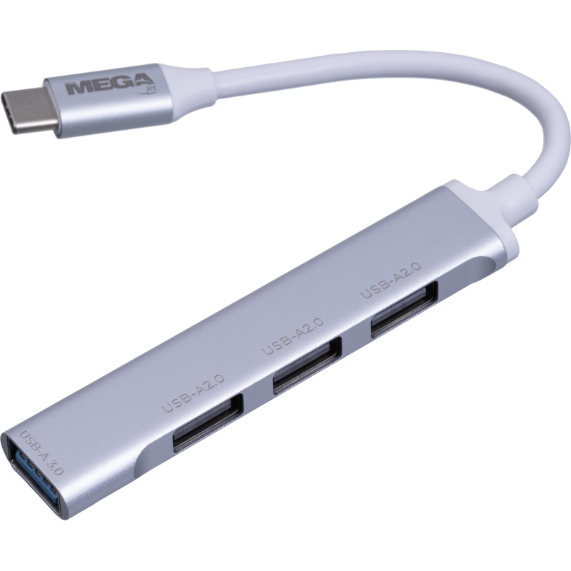 Разветвитель USB  HS001 USB3.0x1/USB 2.0x3/серебристый - фото 13