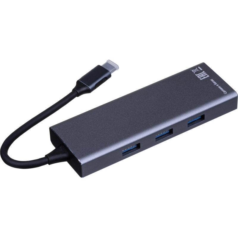 Разветвитель USB ProMega Jet HS002 USBх3/HDMIх1/microSDx1/TFcardx1/Серый - фото 2