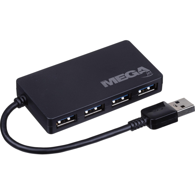 Разветвитель USB  HS005 USB 3.0x4/черный - фото 13