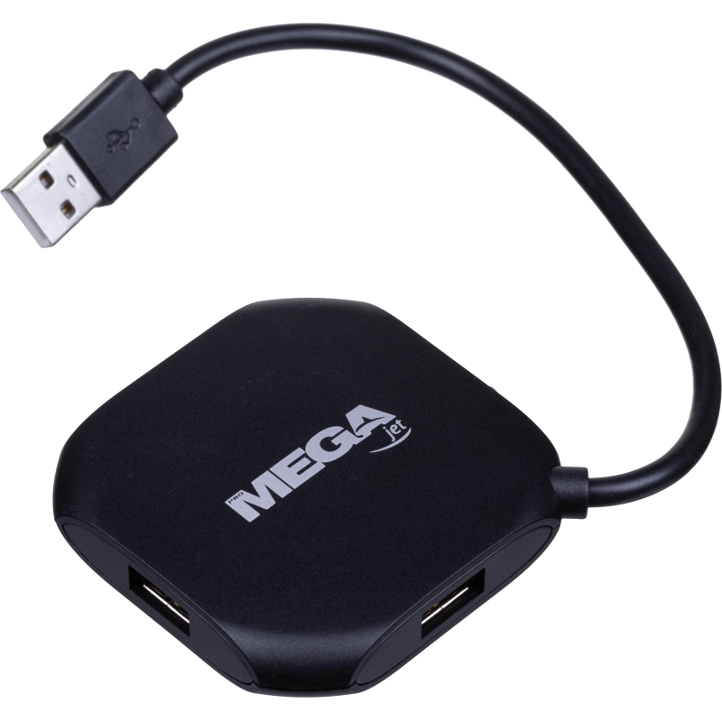 Разветвитель USB ProMega Jet HS007 USB 2.0x4шт/черный - фото 1