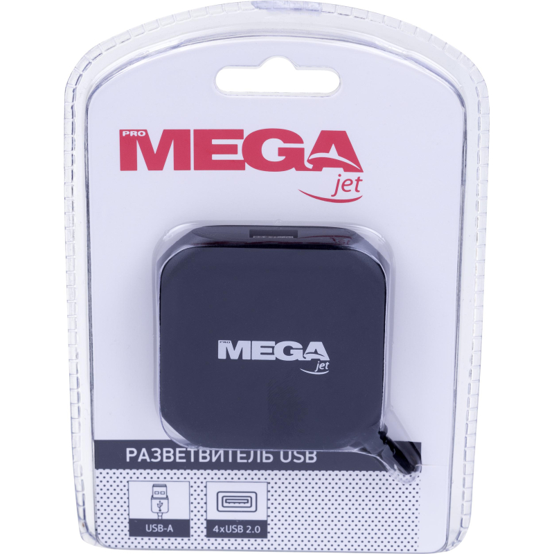 Разветвитель USB ProMega Jet HS007 USB 2.0x4шт/черный - фото 8