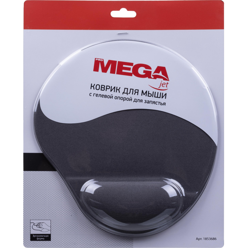 Коврик для мыши  HMP0002 Силикон+ткань/22х25х0.22cm/серый - фото 7