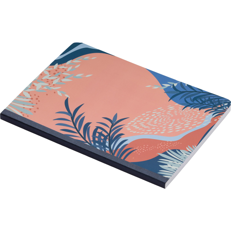 Тетрадь общая  Attache Selection Navy nature Персиковый А5 80л клетка, ШКС - фото 4
