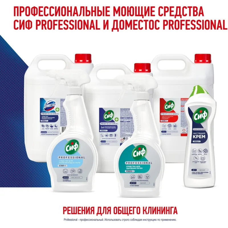 Средство для сантехники Сиф профессиональное кисл. от ржав и нал. 500мл т/р - фото 8