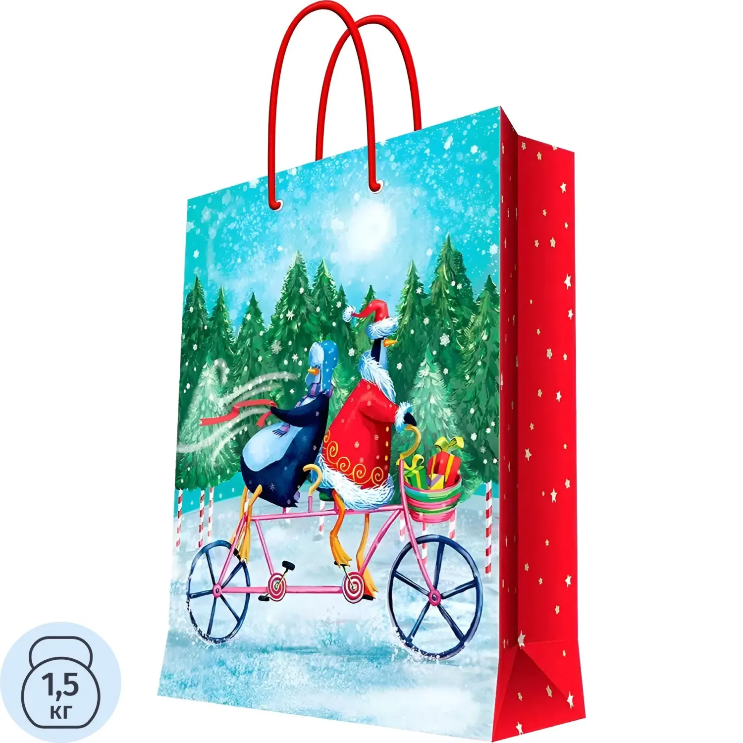 Пакет бумажный с ламинац.,шир.26 cм,140 г/м2 / 26x32,4x12,7см ,НГ,арт.90178 - фото 1