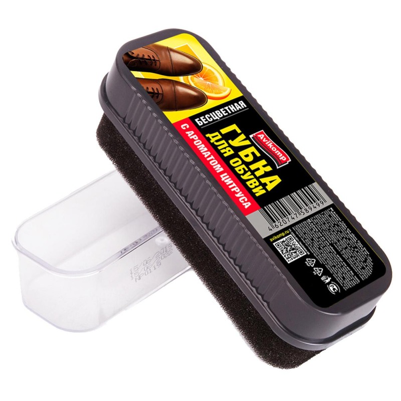 Губка для обуви Clean Shoes, с аром. цитруса,бесцв,12х4х4,5см Avikomp,89499 - фото 1