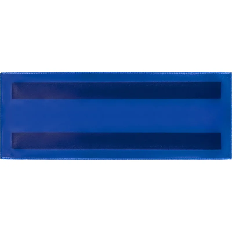 Карман для маркировки магнитный синий 210 x 74 мм горизонтальный (10шт/уп) - фото 1