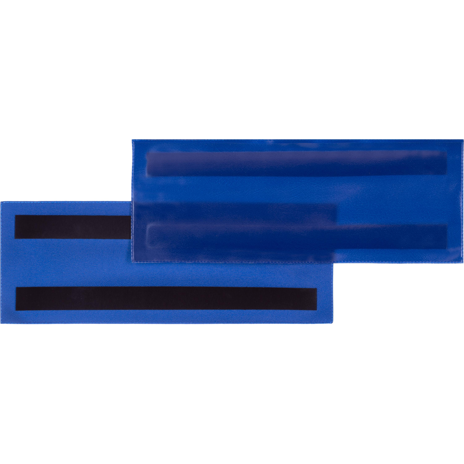 Карман для маркировки магнитный синий 210 x 74 мм горизонтальный (10шт/уп) - фото 3