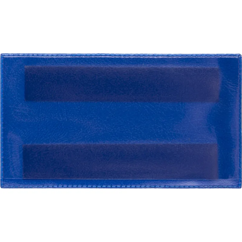 Карман для маркировки магнитный синий 113x53 мм горизонатльный (10шт/уп) - фото 1