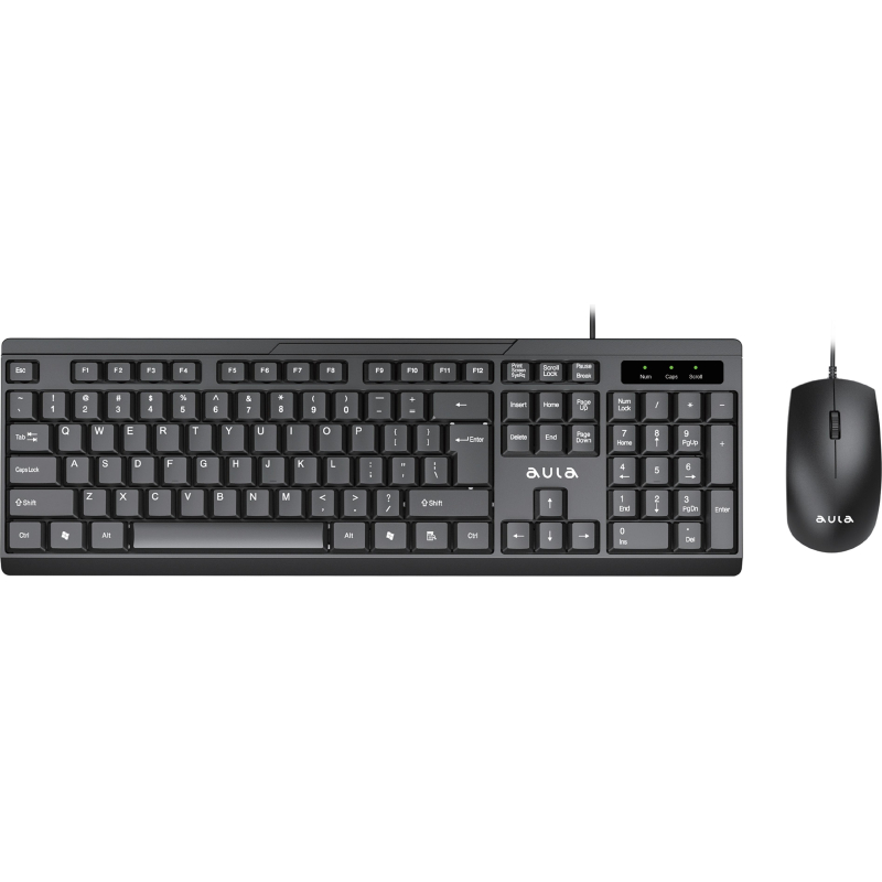 Набор клавиатура+Мышь компьютерная AULA AC101 (DPI1200) USB - фото 1