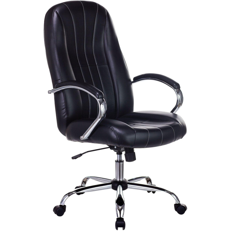 Кресло VB_Echair-658 SL PU кожзам черный хром - фото 1