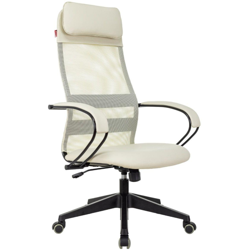 Кресло VB_EChair-655 TPU_BG сетка/экокожа бежевый пластик - фото 1