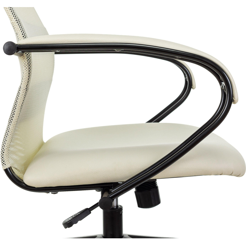 Кресло VB_EChair-655 TPU_BG сетка/экокожа бежевый пластик - фото 7