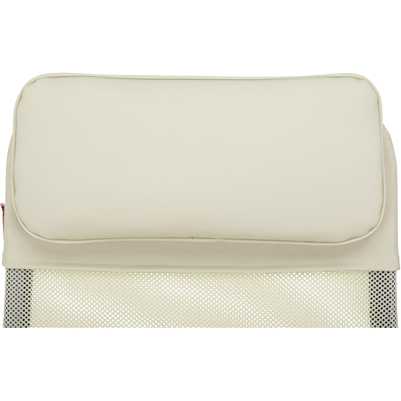 Кресло VB_EChair-655 SL TPU_BG сетка/экокожа бежевый хром - фото 6