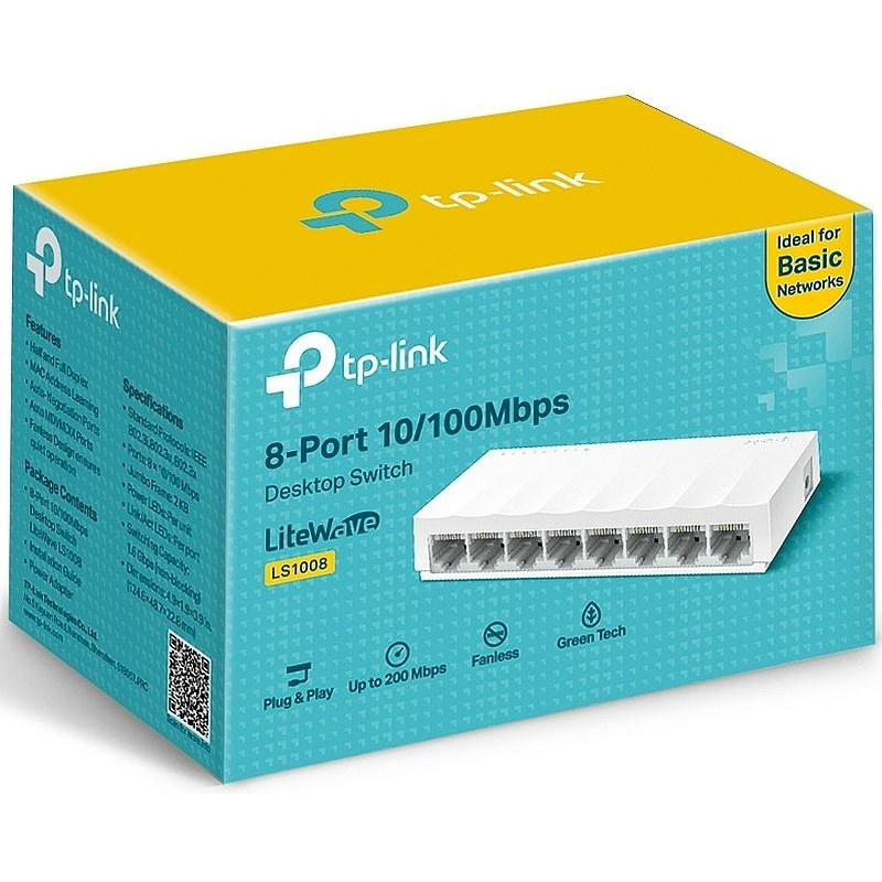 Коммутатор TP-Link LS1008 10/100Mb неуправляемый - фото 2