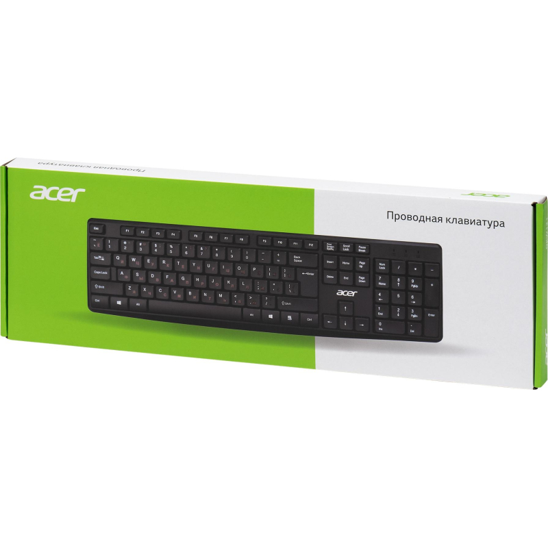 Клавиатура Acer OKW121 черный USB (ZL.KBDEE.00B) - фото 4