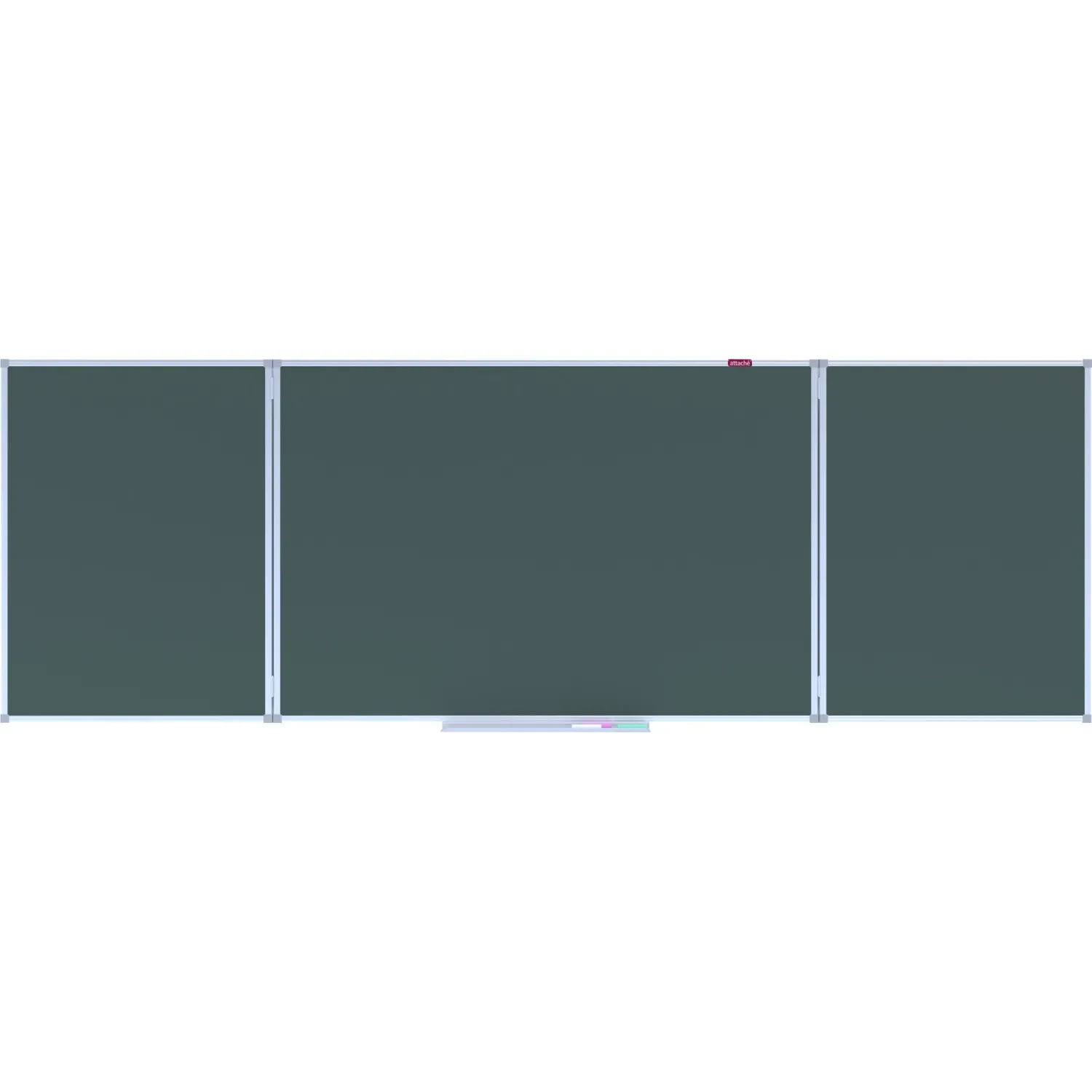 Доска магнитно-меловая Attache 100х300см 3-секц с разлиновкой - фото 1