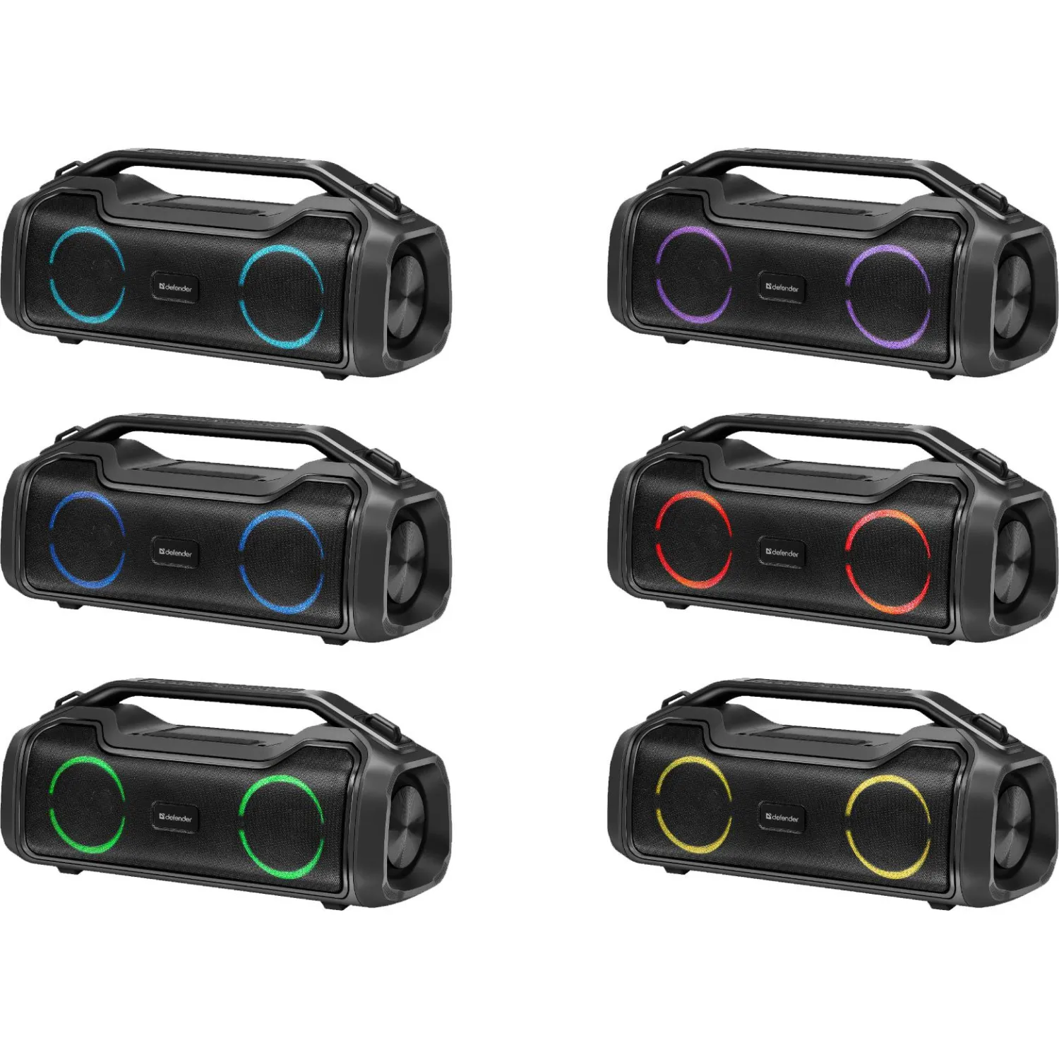 Акустическая система Defender Beatbox 50 50Вт, BT/RGB/TF/TypeC/IPX5/PWB - фото 5