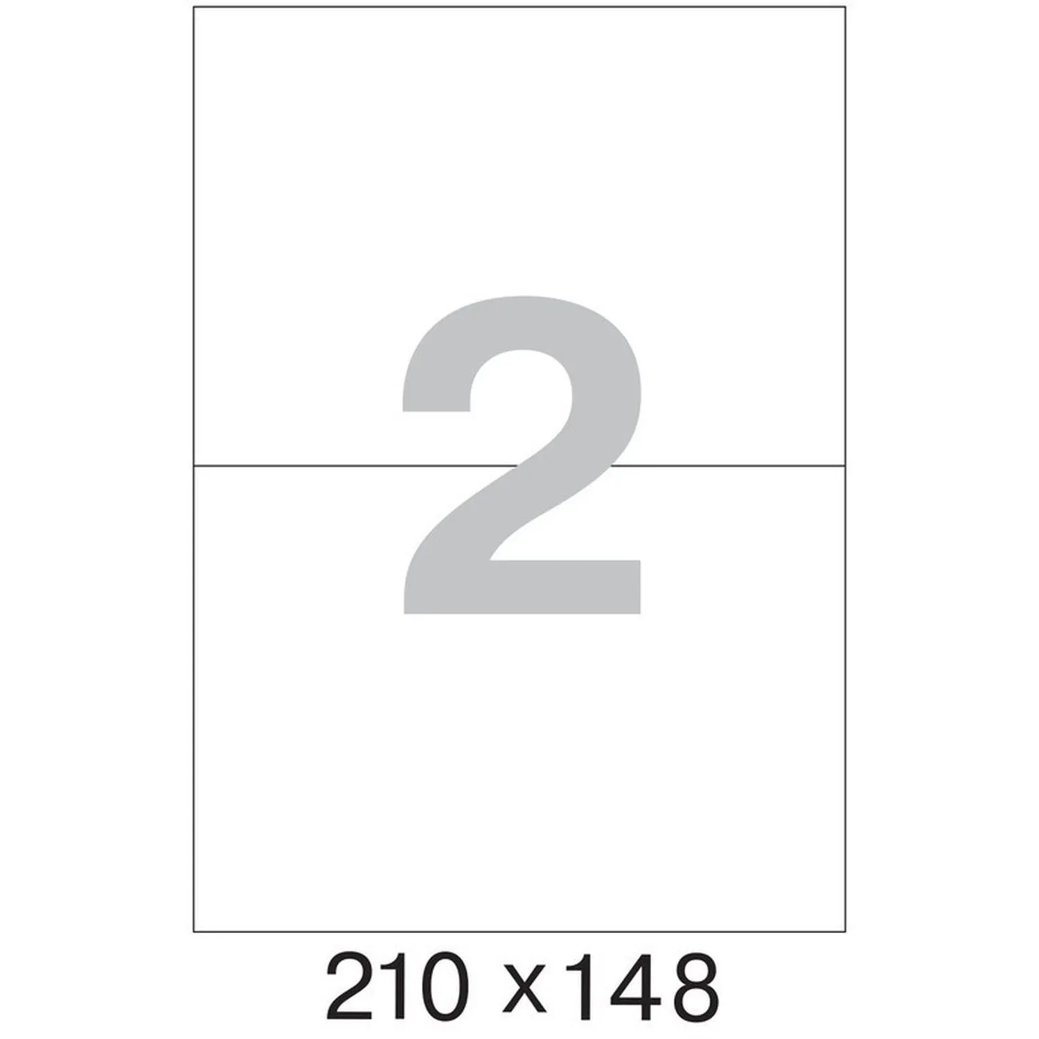 Этикетки самоклеящиеся 210х148 мм/2 шт. на листе желтая 25л в упак - фото 4