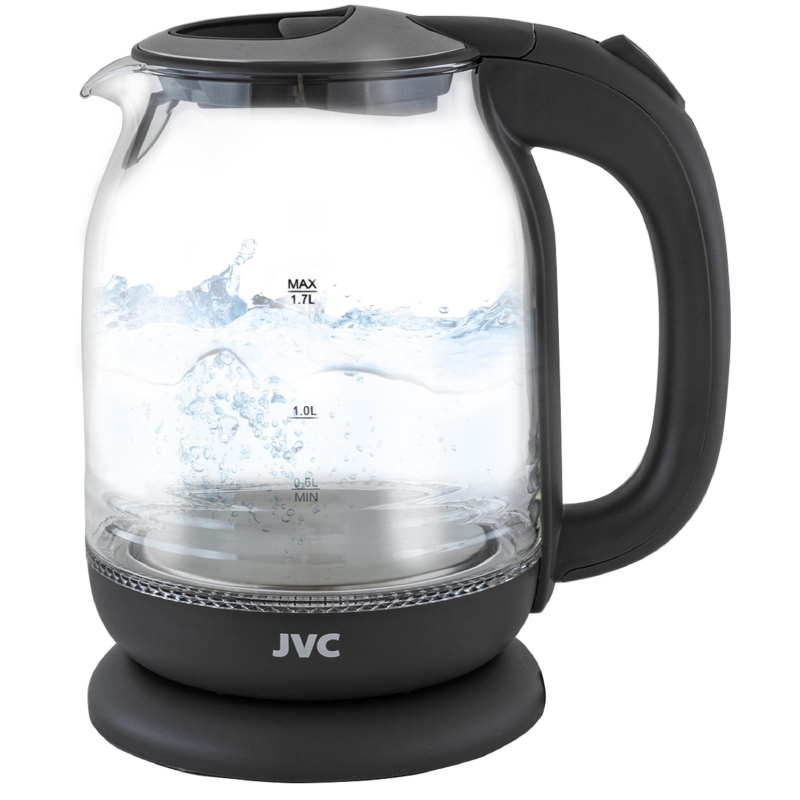 Чайник электрический JVC JK-KE1510 grey, 1,7л, 2200 Вт - фото 1