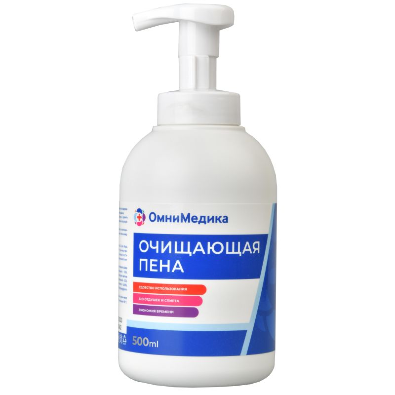Пенка для мытья и ухода очищающая, ОмниМедика 500мл - фото 1