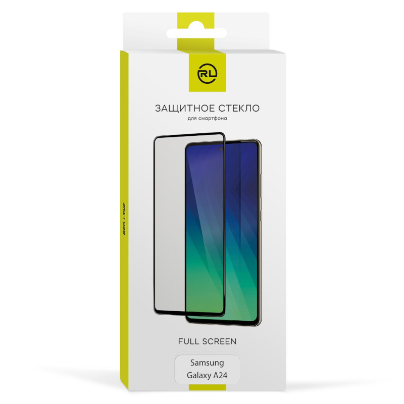 Защитное стекло Red Line УТ000035921 Samsung Galaxy A24 черный - фото 1