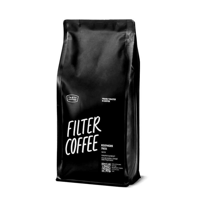 Кофе в зернах Tasty Coffee Колумбия Уила, 1кг - фото 1